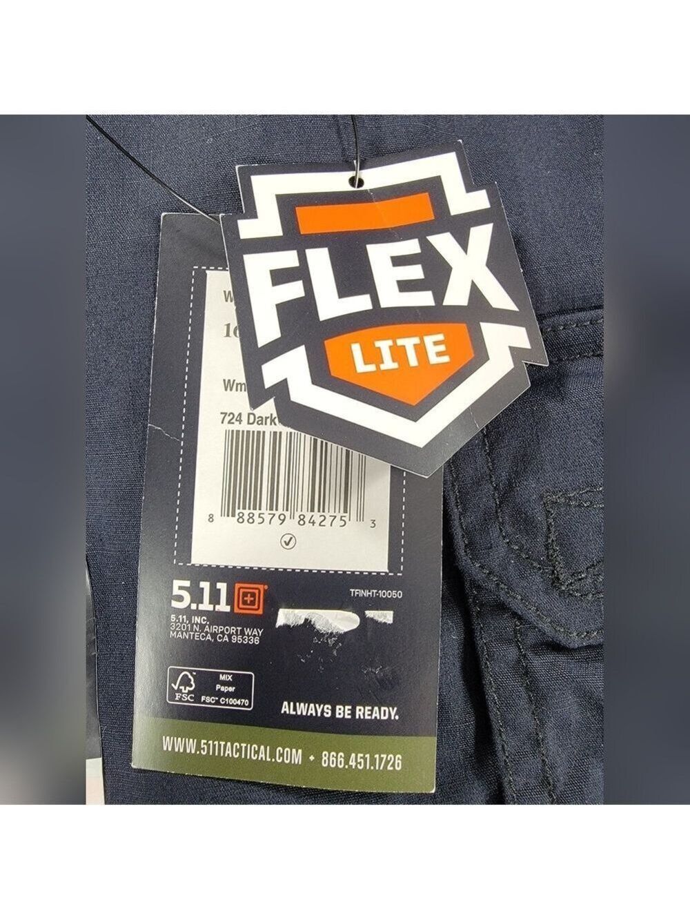 NEW 5.11 Tactical Women's 16 ABR Pro Tactical Stretch Ripstop Blue Pants 32"L - Picture 3 of 16